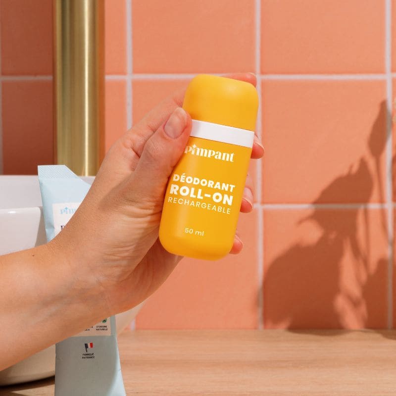 Refillable Roll-On Deodorant Kit - Cotton Flower