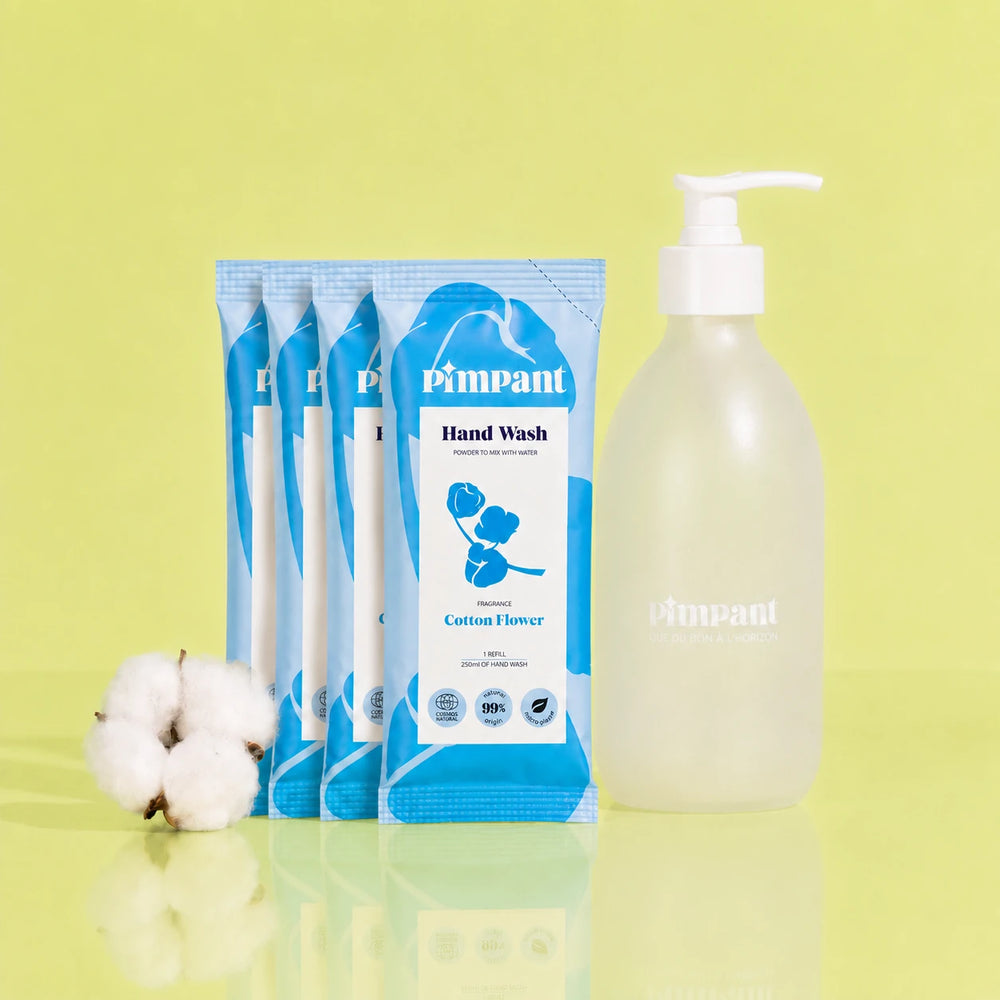 Cotton Flower Hand Wash 4-Refill Kit