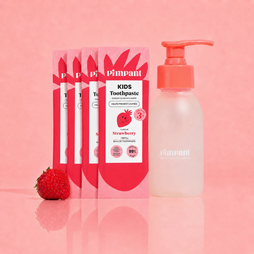 Kids Strawberry Toothpaste 4-Refill Kit