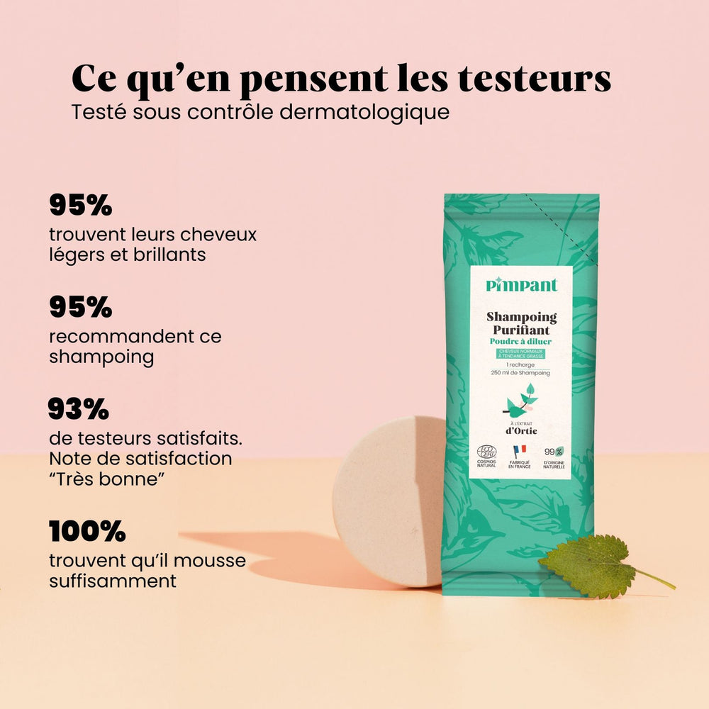 Pimpant refillable purifying shampoo for oily hair
